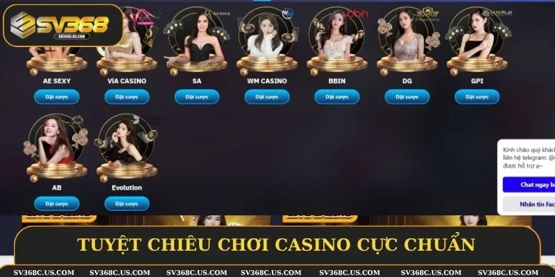Tuyệt chiêu chơi Casino cực chuẩn cho khách hàng