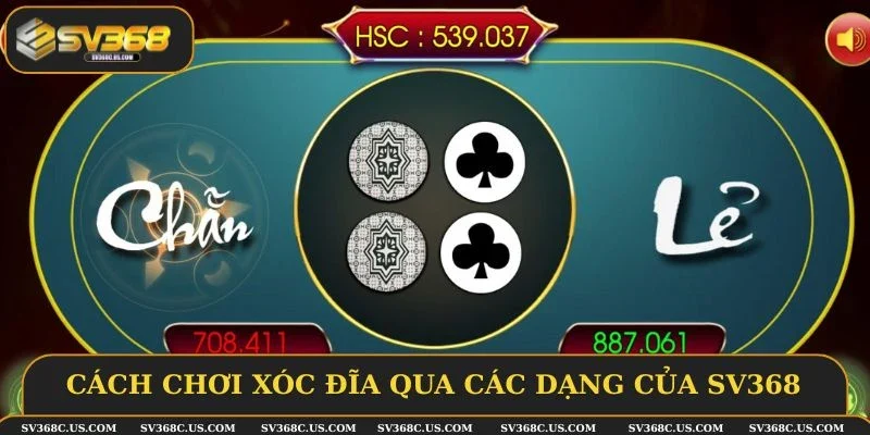 Cách chơi xóc đĩa qua các dạng của SV368 Cách chơi xóc đĩa qua các dạng của SV368